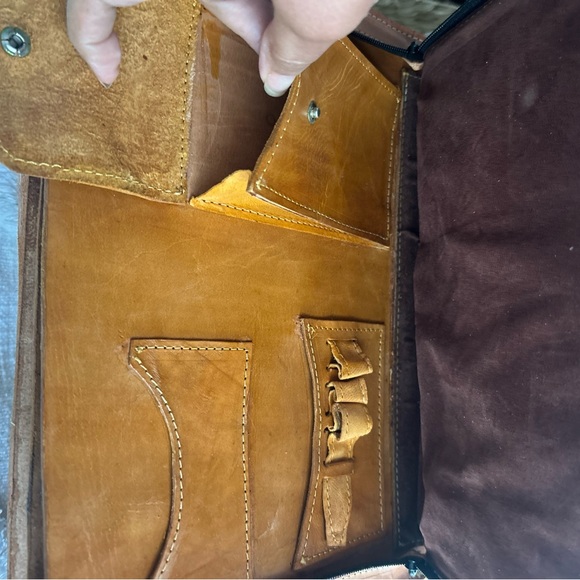 Tan Leather vintage Bag